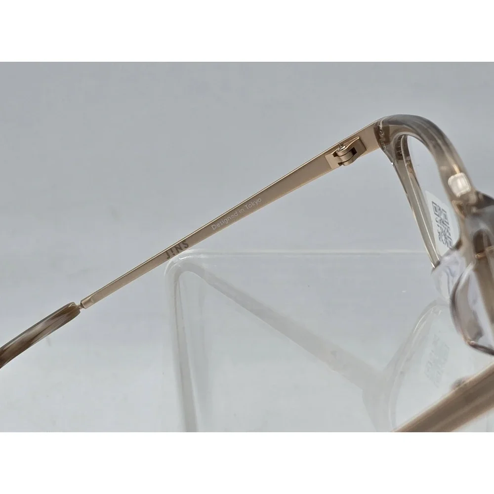 Jins Beige Clear Eyeglass Frames 51 - 16-136 - 34 ALCF14A436A01 - SITS‎ ASKEW